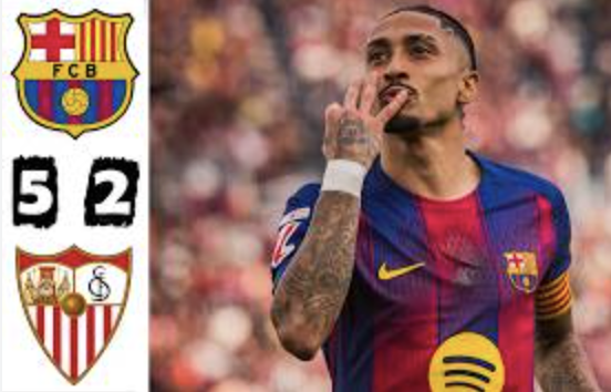 Barcelona thrash Sevilla 5–2 to strengthen La Liga title charge - Photo Credit : Softfootball Media