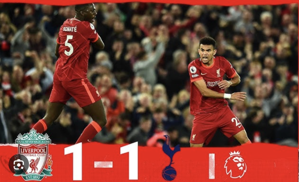 Liverpool held 1–1 by Tottenham - Photo Credit : Softfootball Media