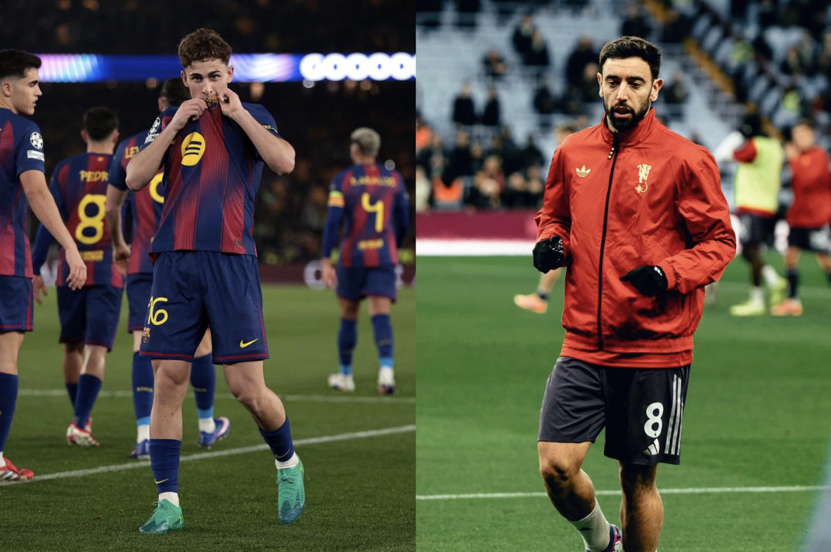 Fermín López and Bruno Fernandes - football_today_yt, Instagram