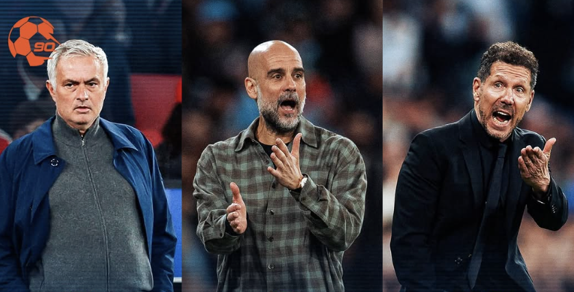 Pep Guardiola, José Mourinho, and Diego Simeone - Photo Credit : 90' SPORT, Facebook