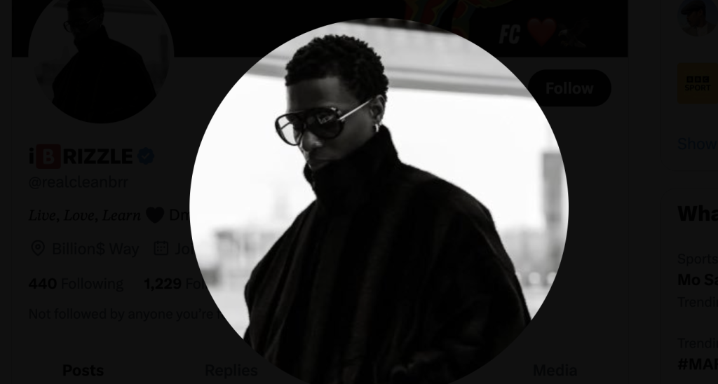 X User i🅱️RIZZLE profile picture - Photo Credit : i🅱️RIZZLE, X