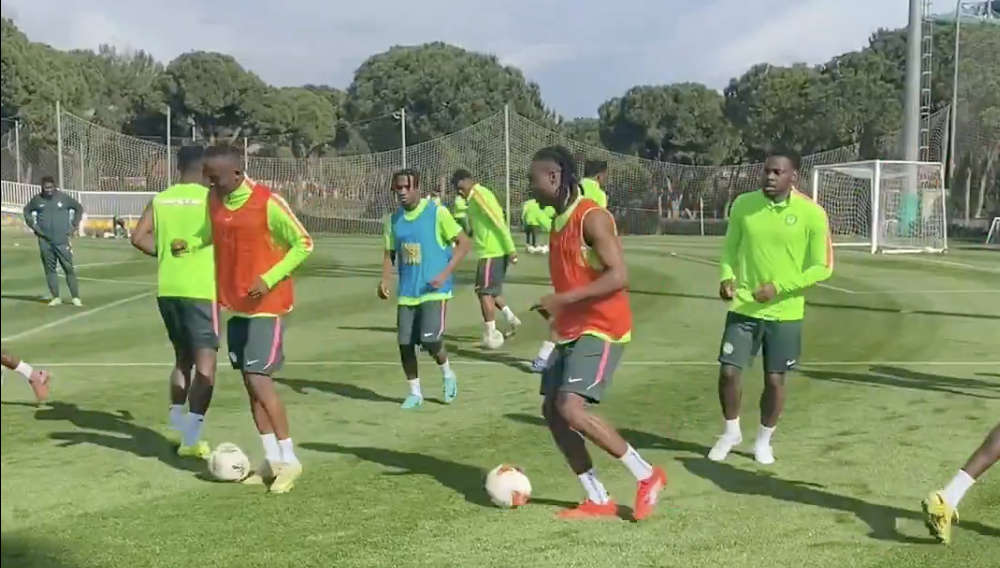 Super eagles of Nigeria train ahead of their friendly match with Iran and Jordan - Photo Credit : Super Eagles, X