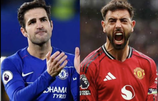 Cesc Fàbregas and Bruno Fernandes - Photo Credit : Softfootball Media