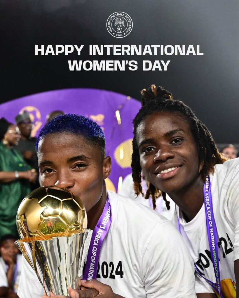 Super Eagles celebrate Nigerian women on International Women’s Day on X - Photo Credit : Super Eagles, X