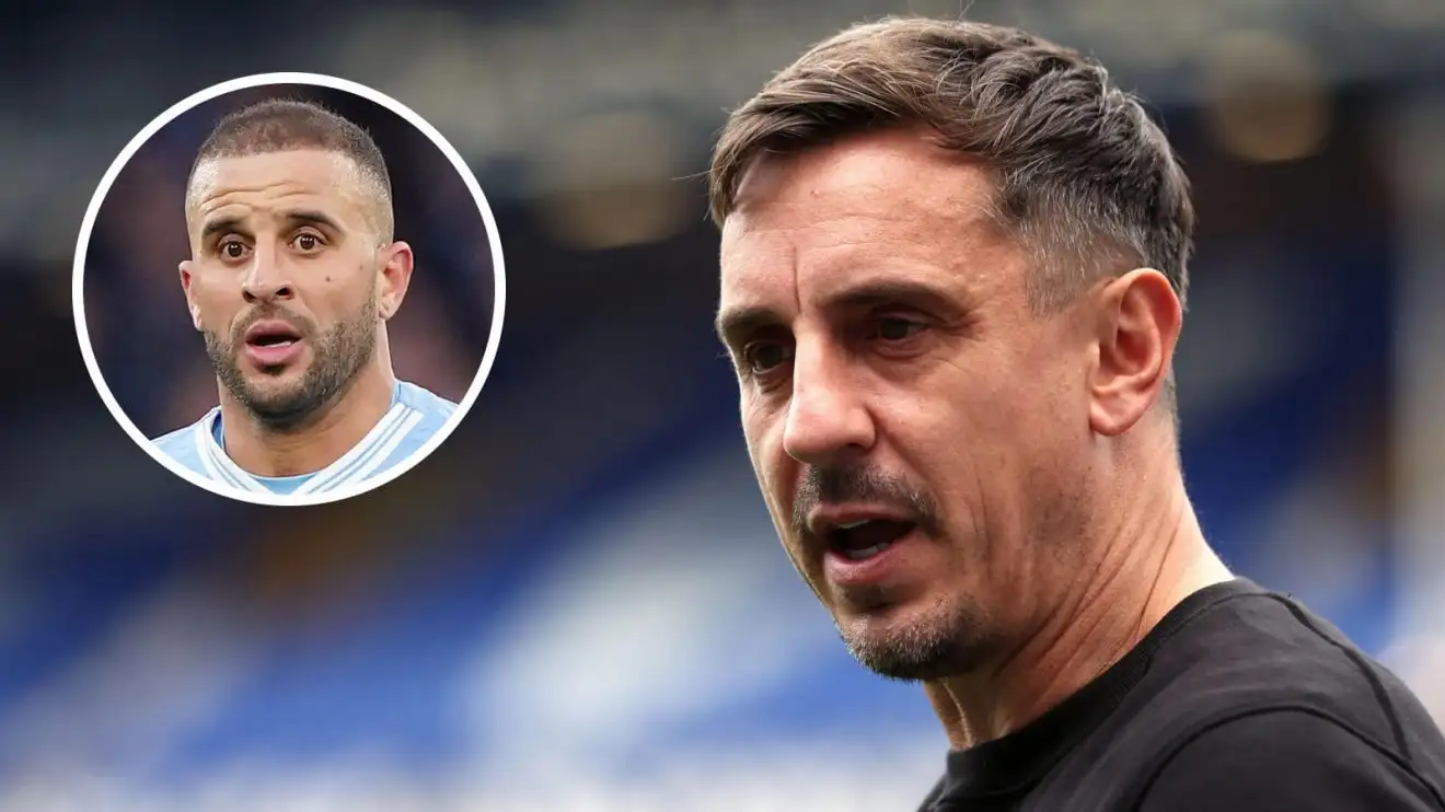 Gary Neville vs Kyle Walker. (photo credit: teamwalker media)