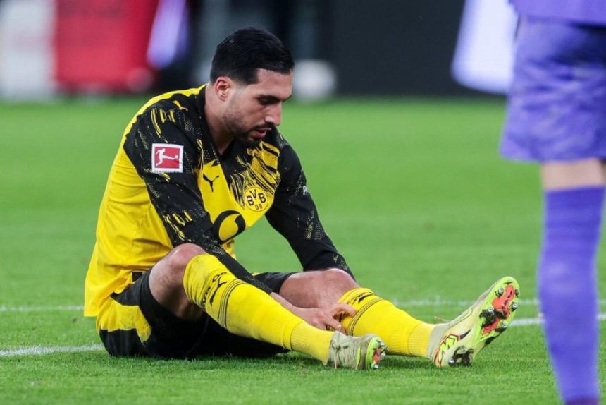 Emre Can suffered a torn ACL (photo credit: Dortmund media)