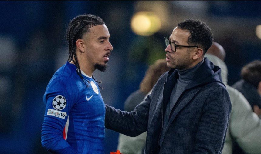 Gusto and Rosenior (photo credit: Fabrizio Romano via x)