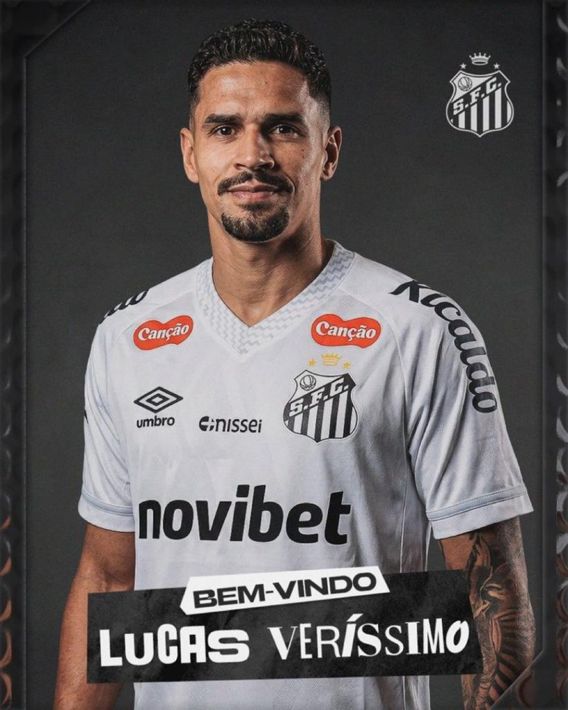 Lucas Verissimo signs for santos fc (Photo credit: Santos fc via x)