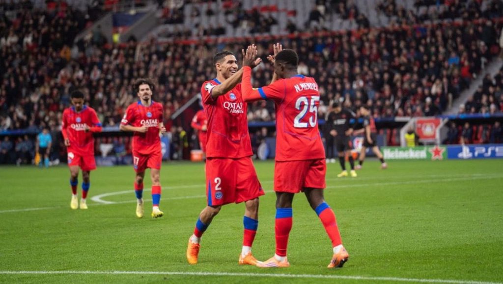 Hakimi and nuno mendes (photo credit: Fabrizio Romano via x)