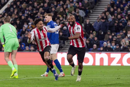 Arsenal 2-2 brentford. (photo credit: brentford via x)