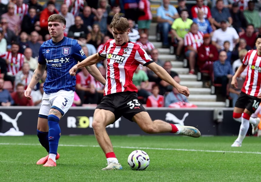 Southampton 2-2 Ipswich (Photo credit: Southampton fc via X)