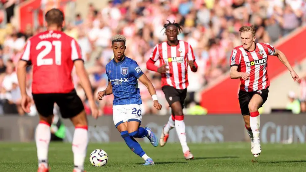 Southampton 2-2 Ipswich (Photo credit: Southampton fc via X)