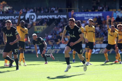 Wolves 0-1 tottenham. (photo credit: tottenham via x)