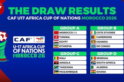 Under 17 AFCON 2026 draw results (photo vredit: YouTube)