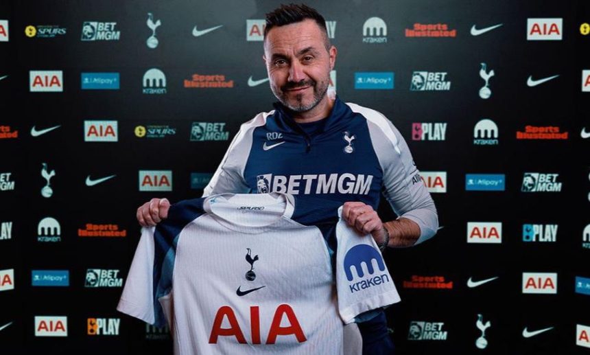 Roberto De Zerbi confirms he’s 100% committed and ready to stay at Tottenham (photo credit: Fabrizio Romano via x)