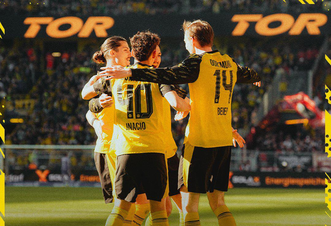 Dortmund win Freiburg (photo credit: Dortmund x)