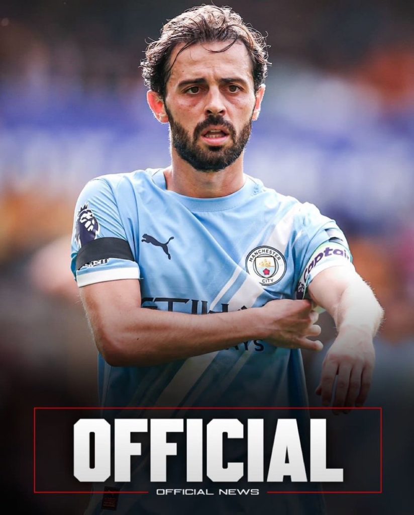 Bernardo Silva will LEAVE Manchester City in June as a free agent (photo credit: Fabrizio Romano via x)