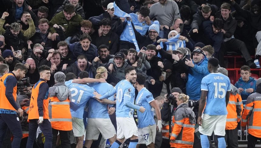 Man city 4-0 liverpool. (photo credit: irishexaminer media)