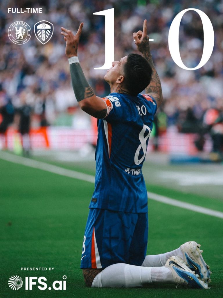 Chelsea beat Leeds United 1-0 to get into the FA cup finals (photo credit: Chelsea via x)