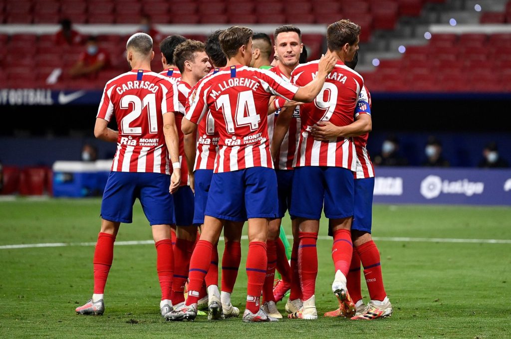 Atletico madrid celebrating. (photo credit: daily sub media)