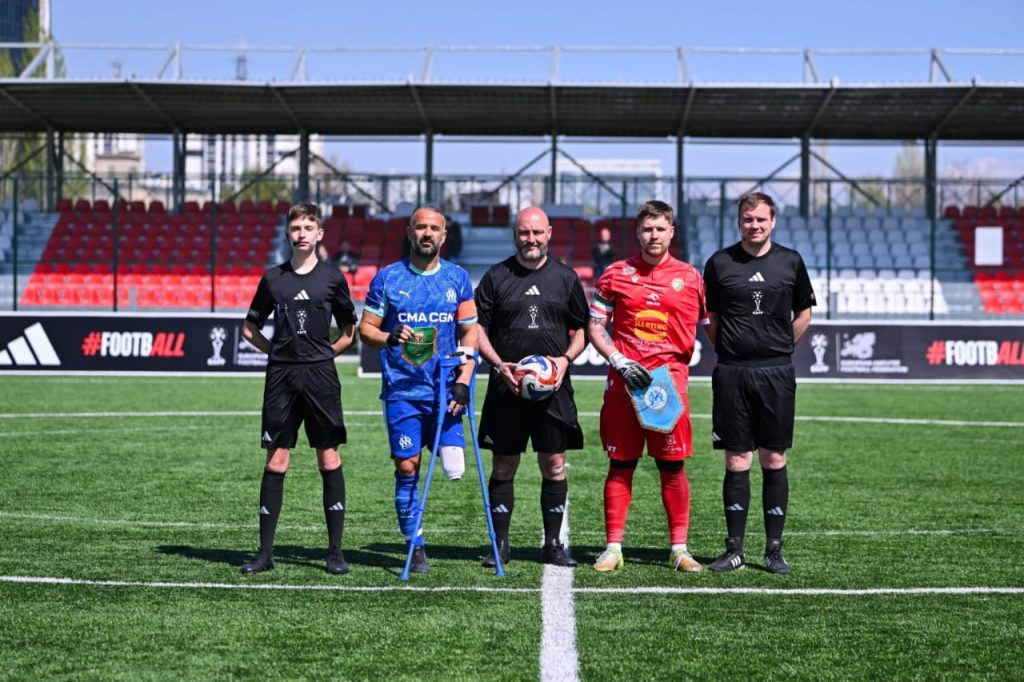 The inaugural Amputee kicks off (photo credit: UEFA Web)