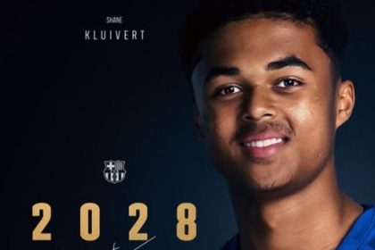 Shane Kluivert deal extended to 2028- Photo credit: Facebook