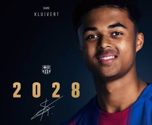 Shane Kluivert deal extended to 2028- Photo credit: Facebook