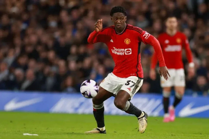 Kobbie Mainoo has agreed all terms of new contract at Man United (photo credit: bbc media)