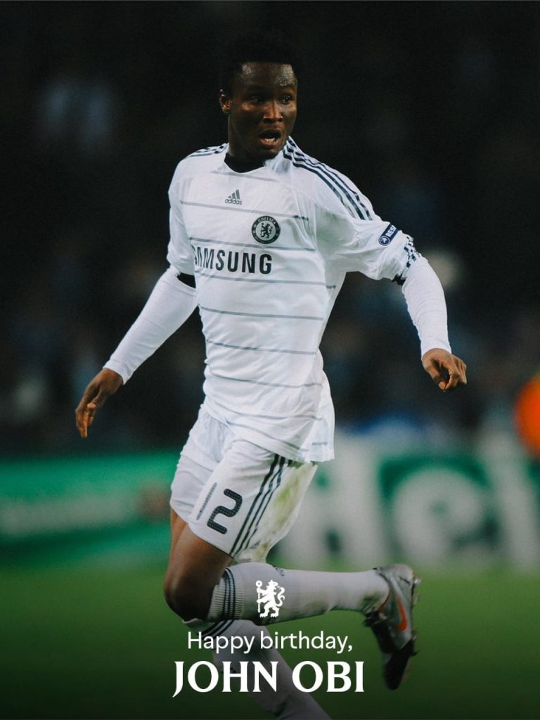 Happy birthday Mikel Obi (Chelsea FC media)