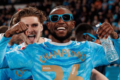 Onyeka Celebrates as Coventry End 25-Year EPL Wait (photo credit: Frank Onyeka x handle)