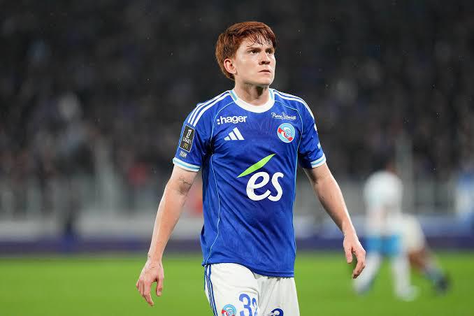 Valentín Barco Strasbourg’s full-back (photo credit: Ligue 1 media)