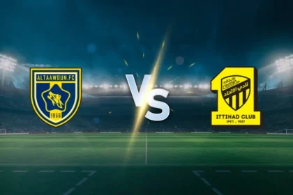 Al taawoun vs Al ittihad. (photo credit: ratingbet media)