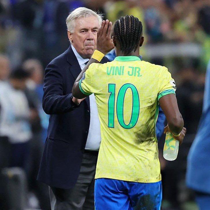 Carlo Ancelotti and Vinicius Jr - Photo Credit : Everything Soccer, Facebook