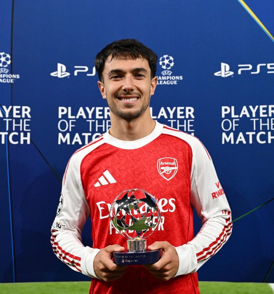 Martin Zubimendi Named Man of the Match- Photo credit: Fabrizio Romano via X