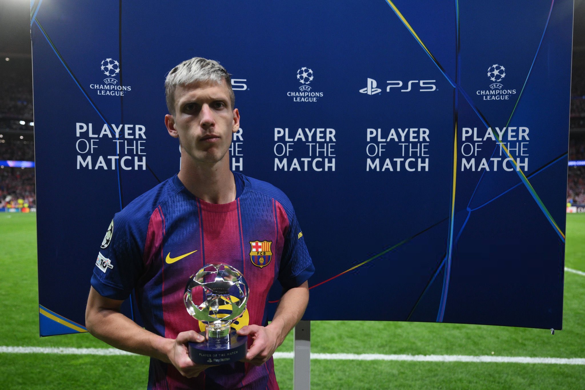 Dani Olmo named UEFA Man of the Match following Barcelona’s 2–1 victory over Atletico Madrid- Photo credit: Fabrizio Romano via X