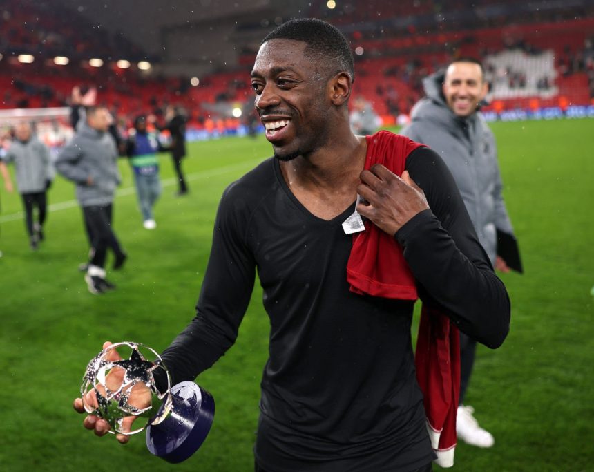 Ousmane Dembélé earns Man of the Match as PSG beat Liverpool 2-0 at Anfield- Photo credit: Fabrizio Romano via X