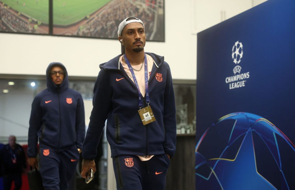 Raphinha present in Barcelona vs Madrid second leg- Photo credit: Fabrizio Romano via X
