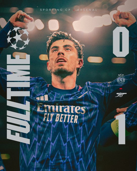 Arsenal 1-0 sporting cp. (photo credit: Arsenal via x)