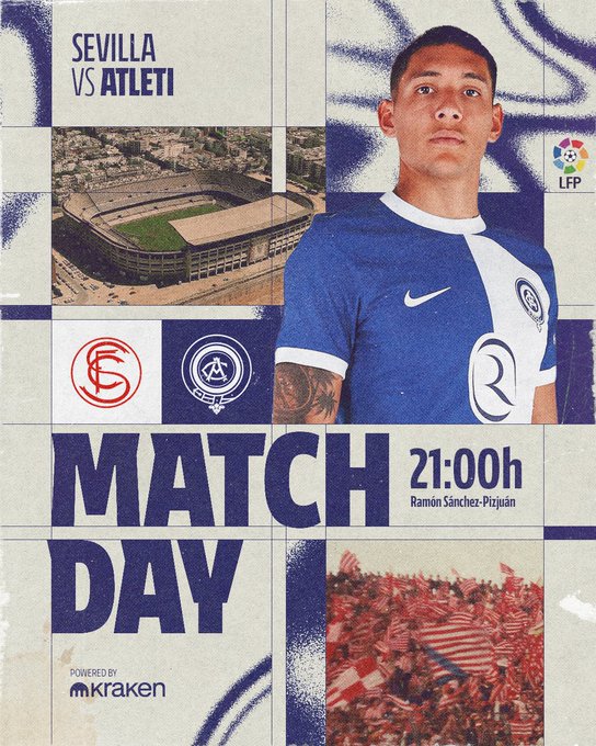 Sevilla vs Atletico de Madrid (Photo credit: Atletico de Madrid via x)