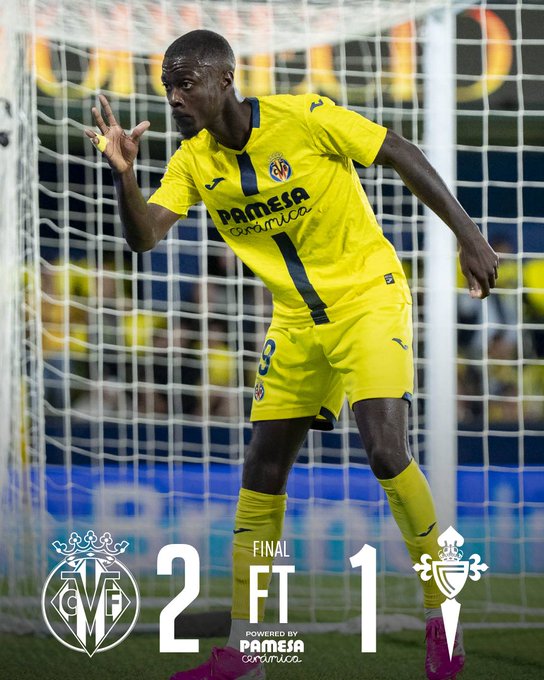 villarreal 2-1 celta vigo. (photo credit: villareal via x)