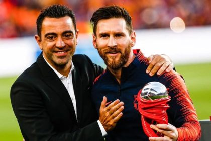 Lionel Messi and Xavi (Photo credit: Fabrizio Romano x)