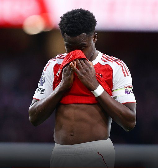 Saka - Photo credit: Fabrizio Romano via X