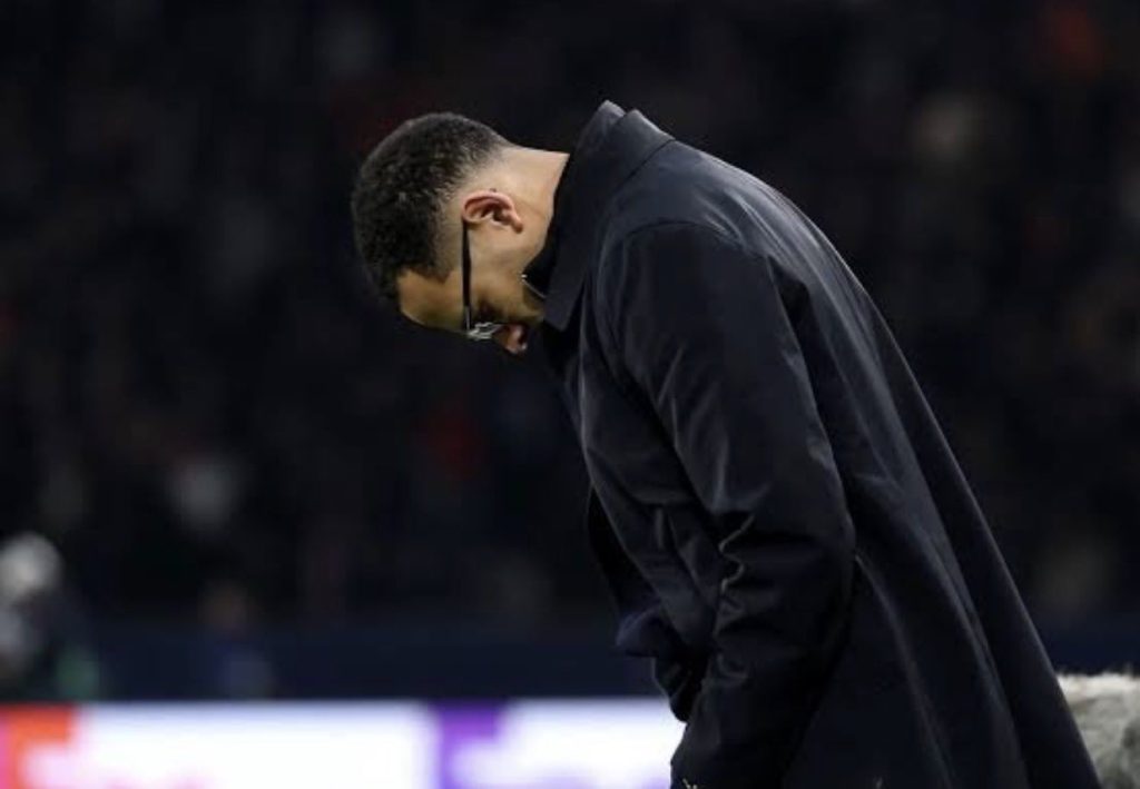Liam Rosenior disappointed after chelsea's loss- Photo credit: Fabrizio Romano via X
