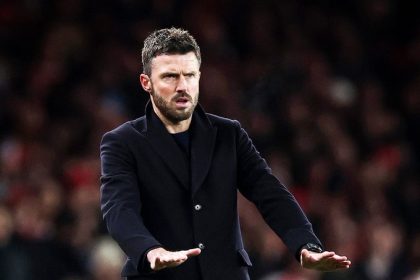 Michael Carrick on Man United permanent job (photo credit: Fabrizio Romano via x)