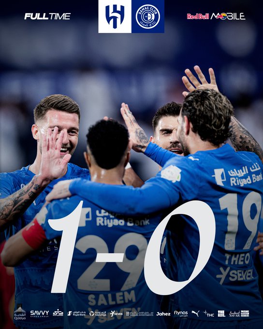Al Hilal Edge Damac 1–0 (Photo credit: Al Hilal via X)