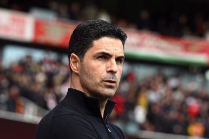 Mikel Arteta displeased with controversial VAR decision- Photo credit: Fabrizio Romano via X