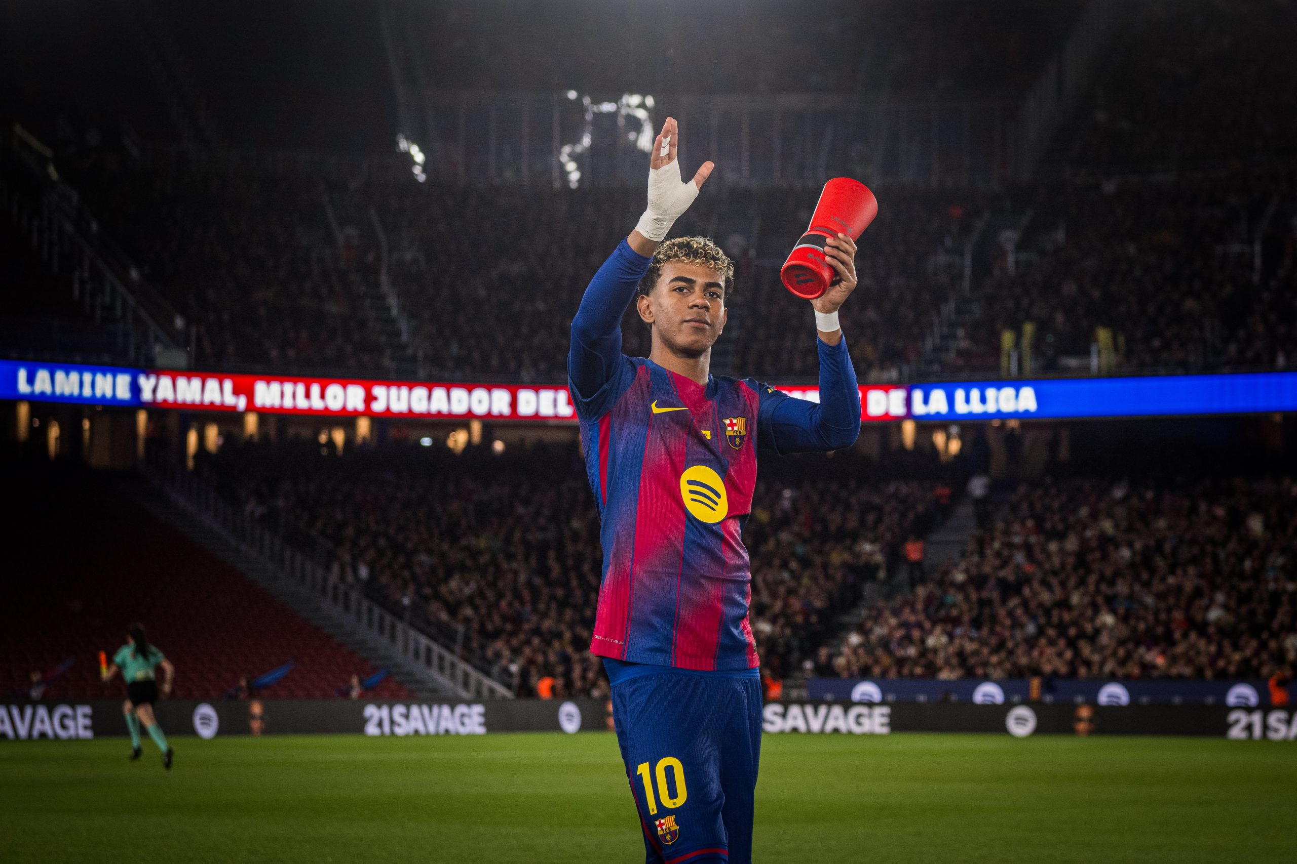 Lamine Yamal officially crowned La Liga Player of the Month for April 2026- Photo credit: Barcelona media
