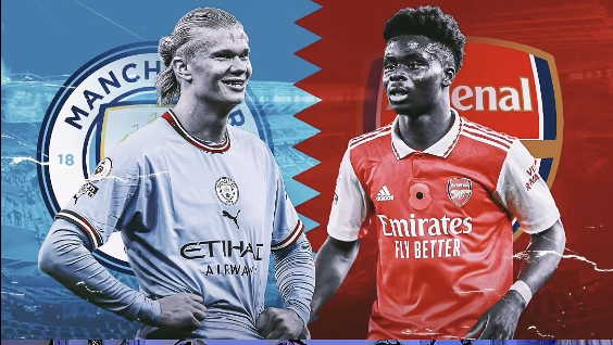 Erling Haaland of Manchester City & Bukayo Saka of Arsernal - Photo Credit : D Real Kombo, Facebook