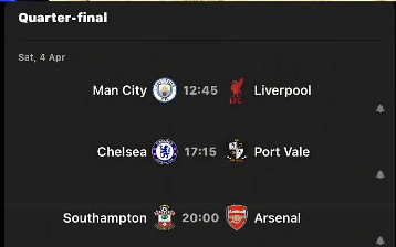 2025/26 FA Cup Quater Finals Fixtures - Photo Credit : Softfootball Media