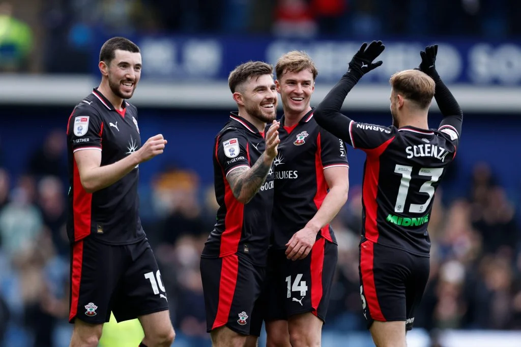 southampton celebrating. (photo credit: squawka media)